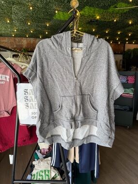 Victoria's Secret Gray Zip-Up Hoodie A096